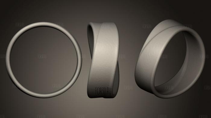 Damask Ring stl model for CNC
